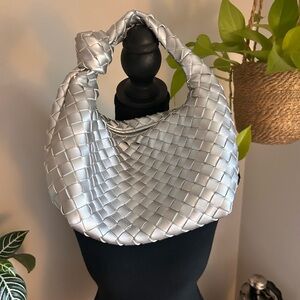 a new day Silver Woven Shoulder Bag